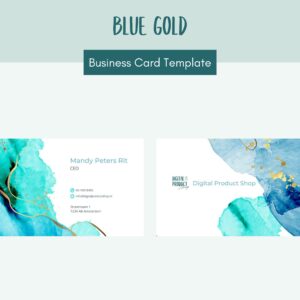 Business Card - Blue Gold
