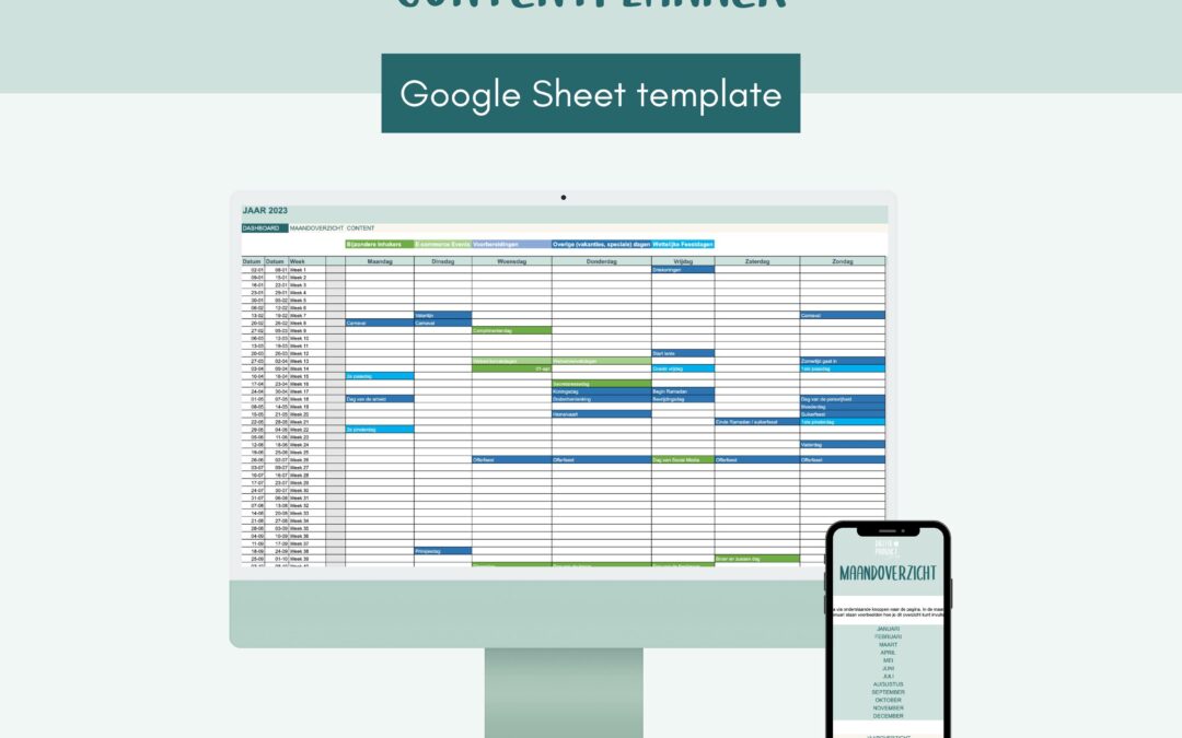 Contentplanner: jouw sleutel tot georganiseerde en succesvolle contentcreatie!