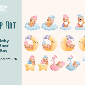 Clipart | TEDDY BEAR BABY BOY